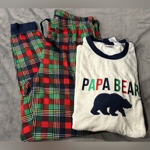 NWOT Papa Bear Dearfoam Cozy Comfort Pajamas 
Size Medium